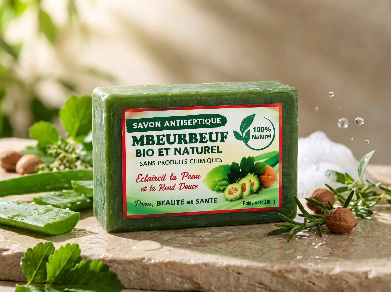 Savon Antiseptique Mbeurbeuf Vert